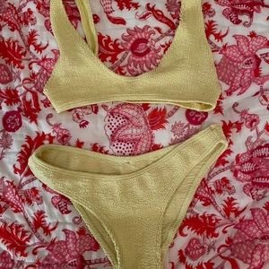 Yellow Bond Eye Swim Set